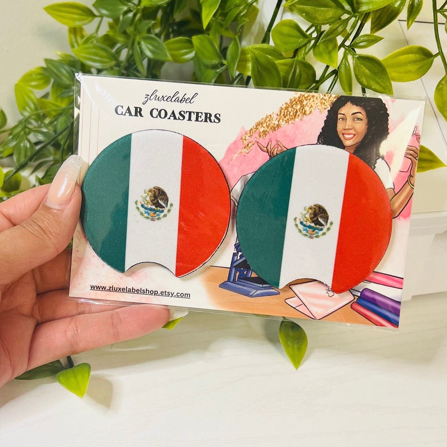 Flag Car Coasters